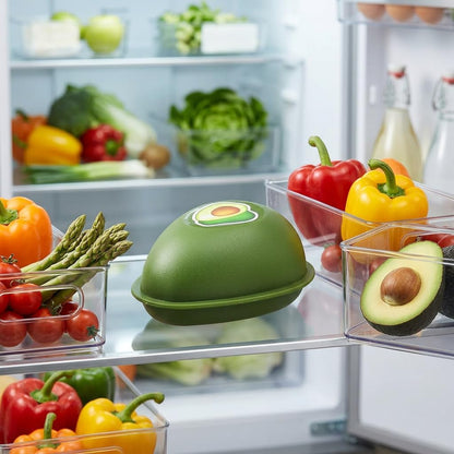 Avocado Saver Container, Avocado Keeper for Fridge, BPA Free PP Material with Transparent Lid, Reusable Hard Shell Avoca