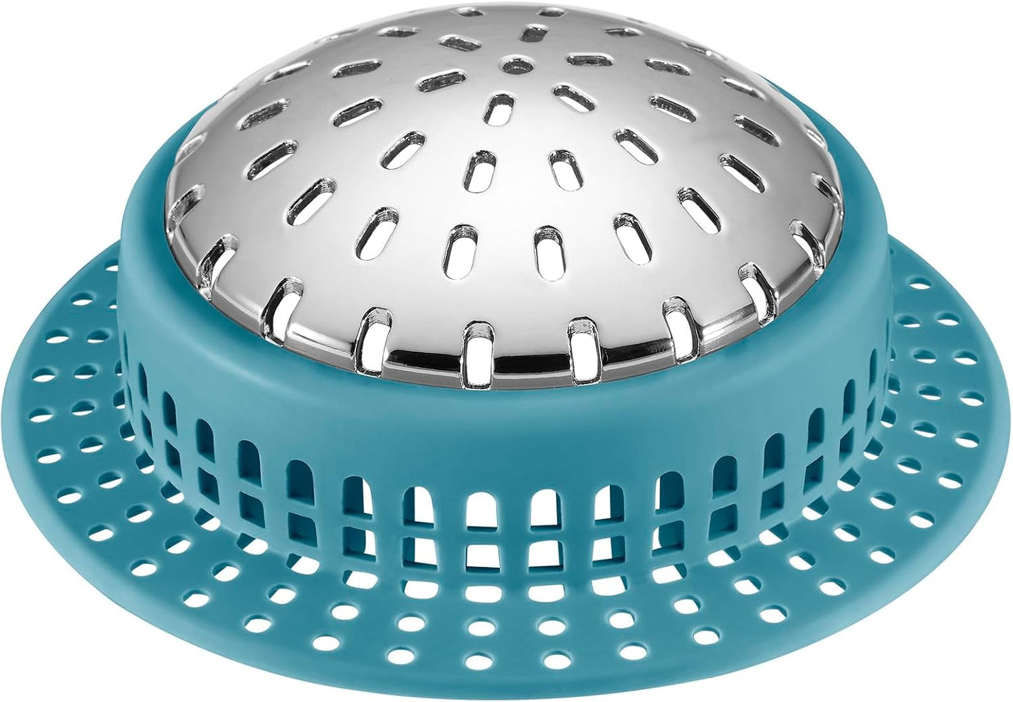Aluvor Bathtub Drain Hair Catcher Shower Drain Cover Sink Drain Protector | Bathroom Sink & Bathtub Drain Strainer for Pop-Up & Regular Drains, grey