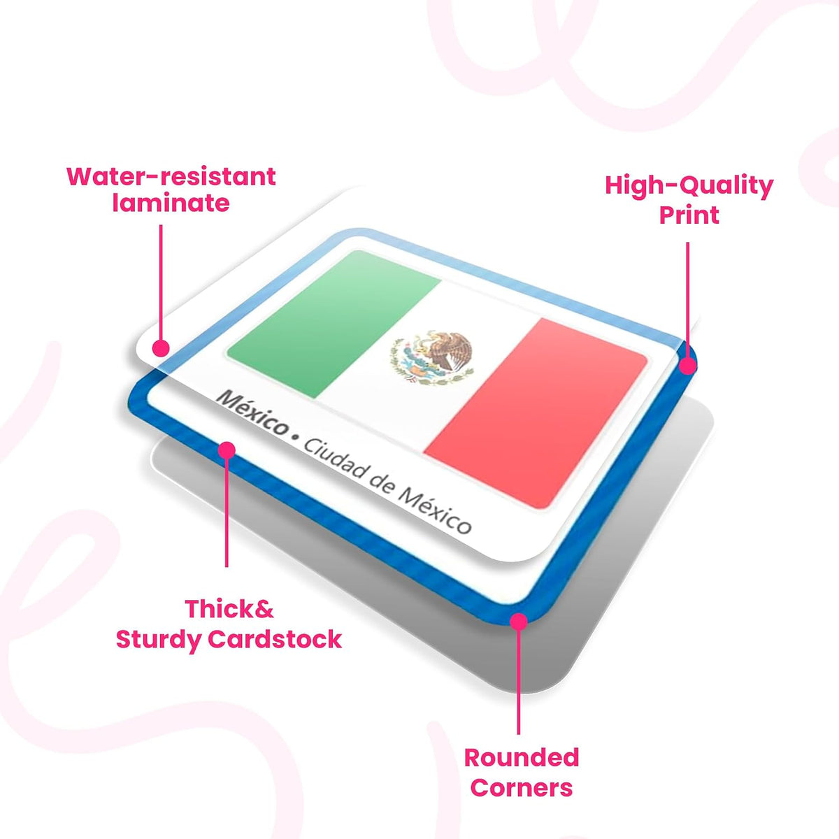 Menique Explore the World Memory Matching Game – Geography Game with 100 Photo Cards, 50 Countries, Flags & Landmarks – Travel Card Game with Educational Booklet, Ages 3+