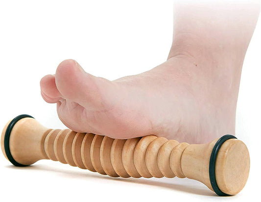 Wooden Foot Roller, Foot Massager for Plantar Fasciitis, Stress Relief, Relaxation
