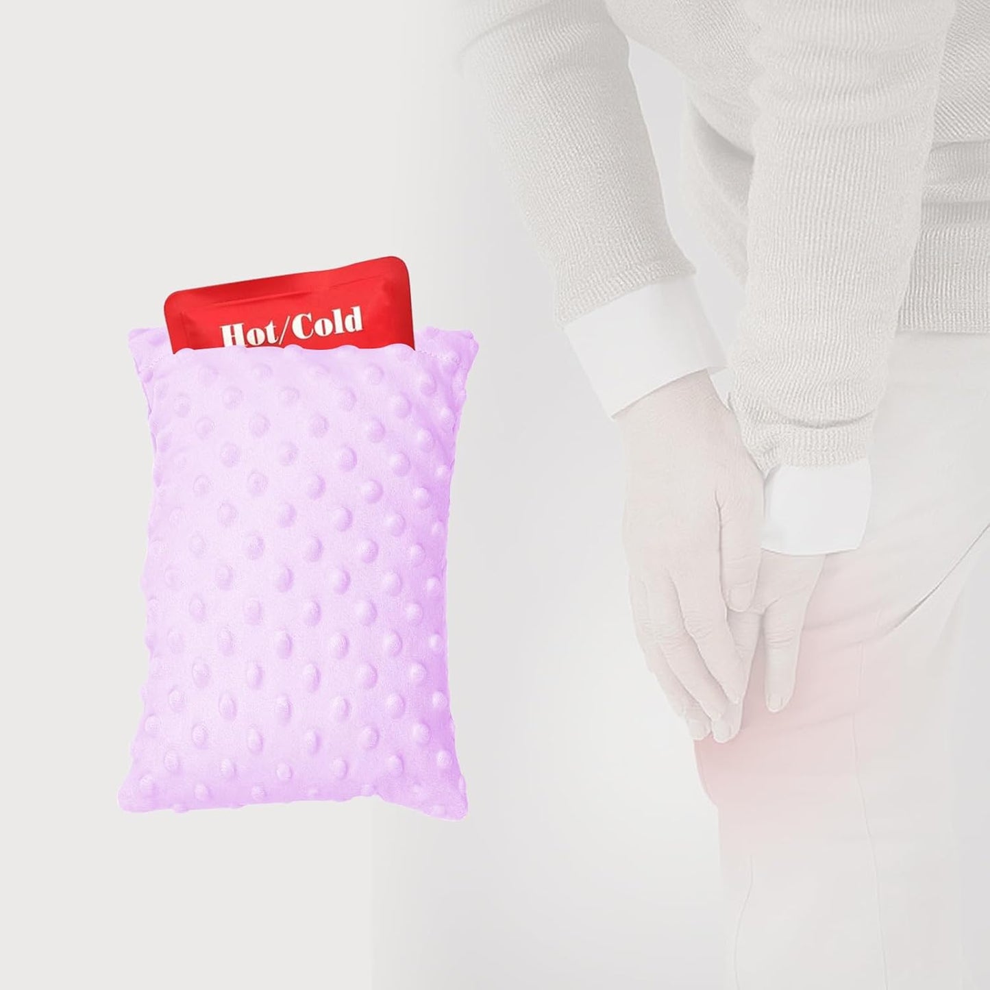 Small Soft Knee Pillow for Side Sleepers, 11" x 7.5" Hip Leg Support Pillows Joints Cushion Relief from Knees Sciatica Joints Back Pain After Surgery for Sleeping Gifts (Purple)