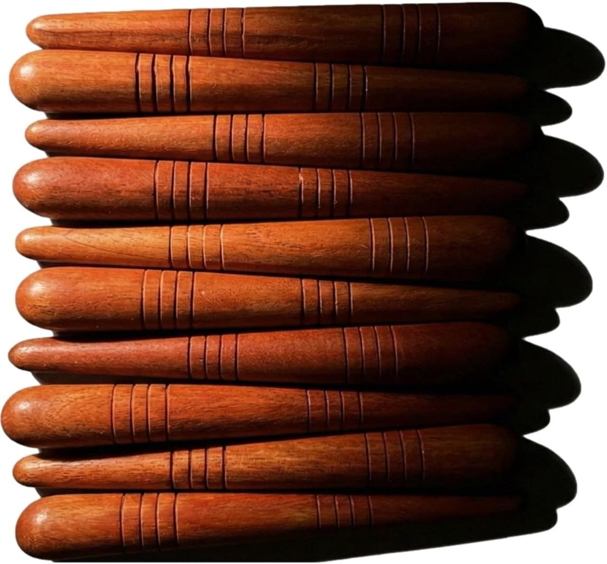 Lungcha Thai Traditional Wooden for Foot Massage Stick Tool Reflexology (Set 10 Foot Massage)