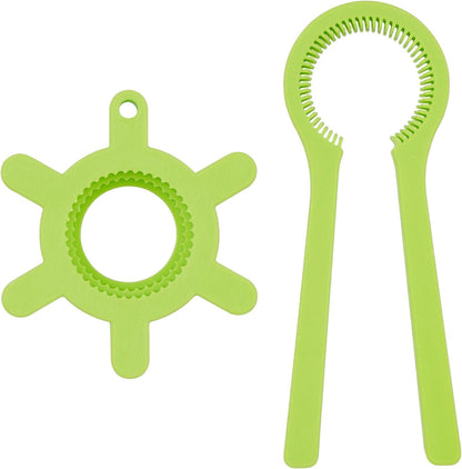 2-Pack Water Bottle Opener for Seniors, Arthritis & Weak Hands, Green