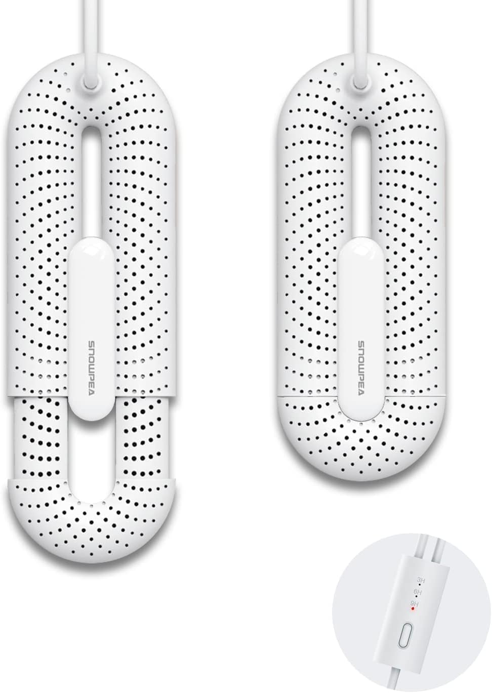 Electric Shoe Dryer, Ski Boots Dryer, Shoe & Boot Warmer for Sweaty Sneakers Trainer Shoes with 3/6/9 Hours Timer