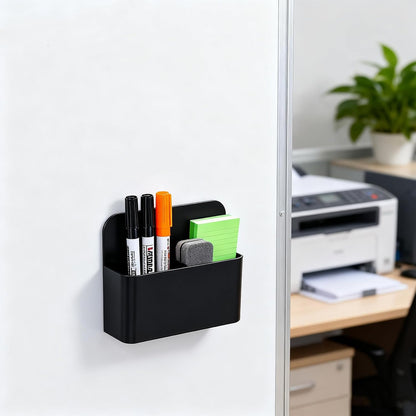 2-piece Black Hangable Dry Erase Pen Holder, Refrigerator, Whiteboard | Waterproof Oxford Cloth and PVC, Clear Window for Easy Identification, Reinforced Eyelets, Great Capacity