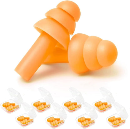 Earplugs for Sleeping Noise Cancelling, 8Pairs Reusable Ear Plugs