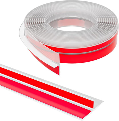 Elvone T-Shaped Weather Stripping Seal, Clear Silicone, 1.97 in x 20 ft | Flexible door seal strip covers door, window, and bathroom gaps; peel-and-stick design helps reduce drafts