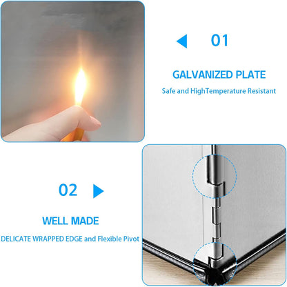 Splatter Guard for Stove 4 Sided,Stainless Steel Grease Splatter Guard | Splatter Screens for Stove Splash Guard,Anti Splatter Shield Guard,Splatter Guard Foldable Stovetop Shield Nonstick