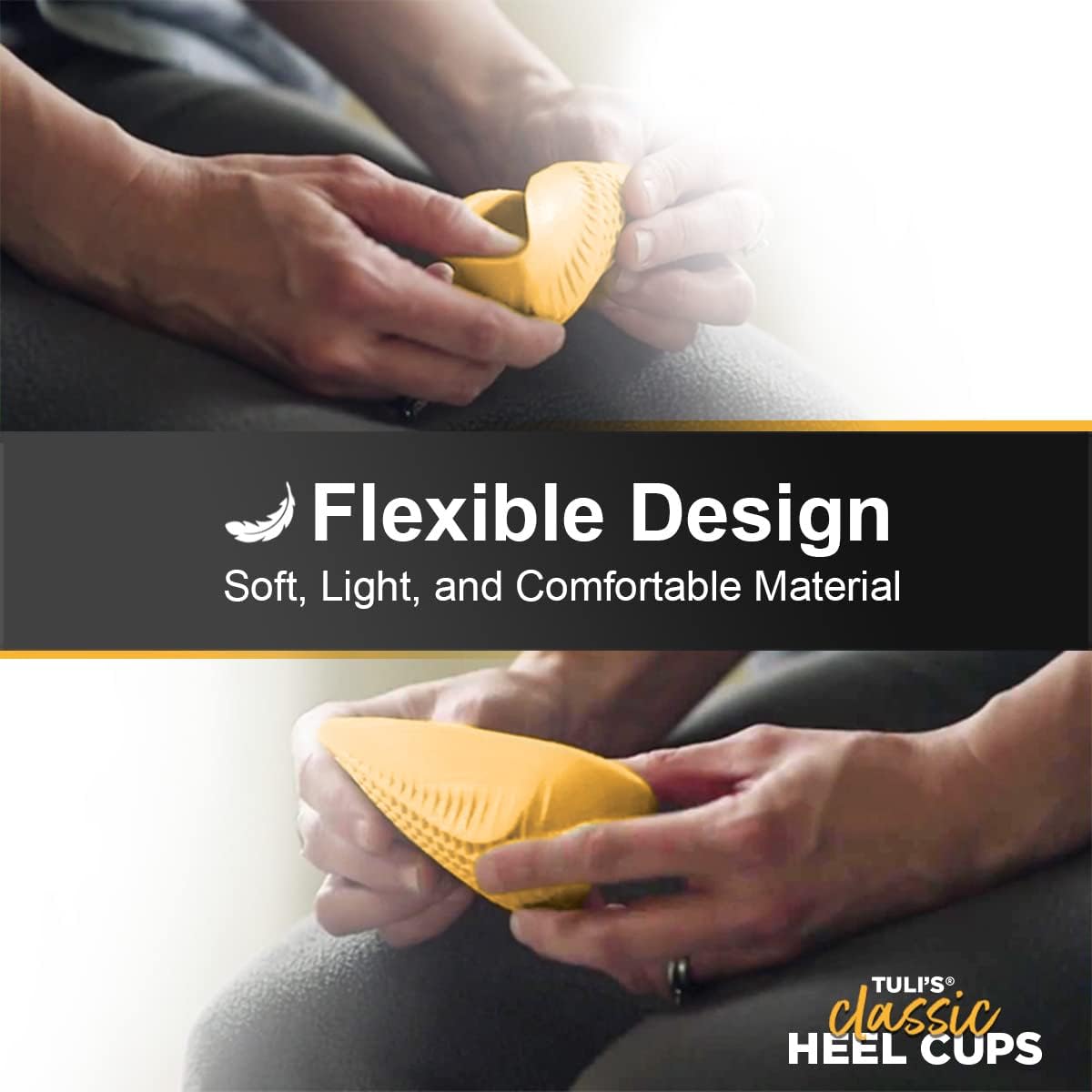 ProStretch Original Calf Stretcher & Tuli's Classic Heel Cups Bundle - Plantar Fasciitis & Heel Pain Relief