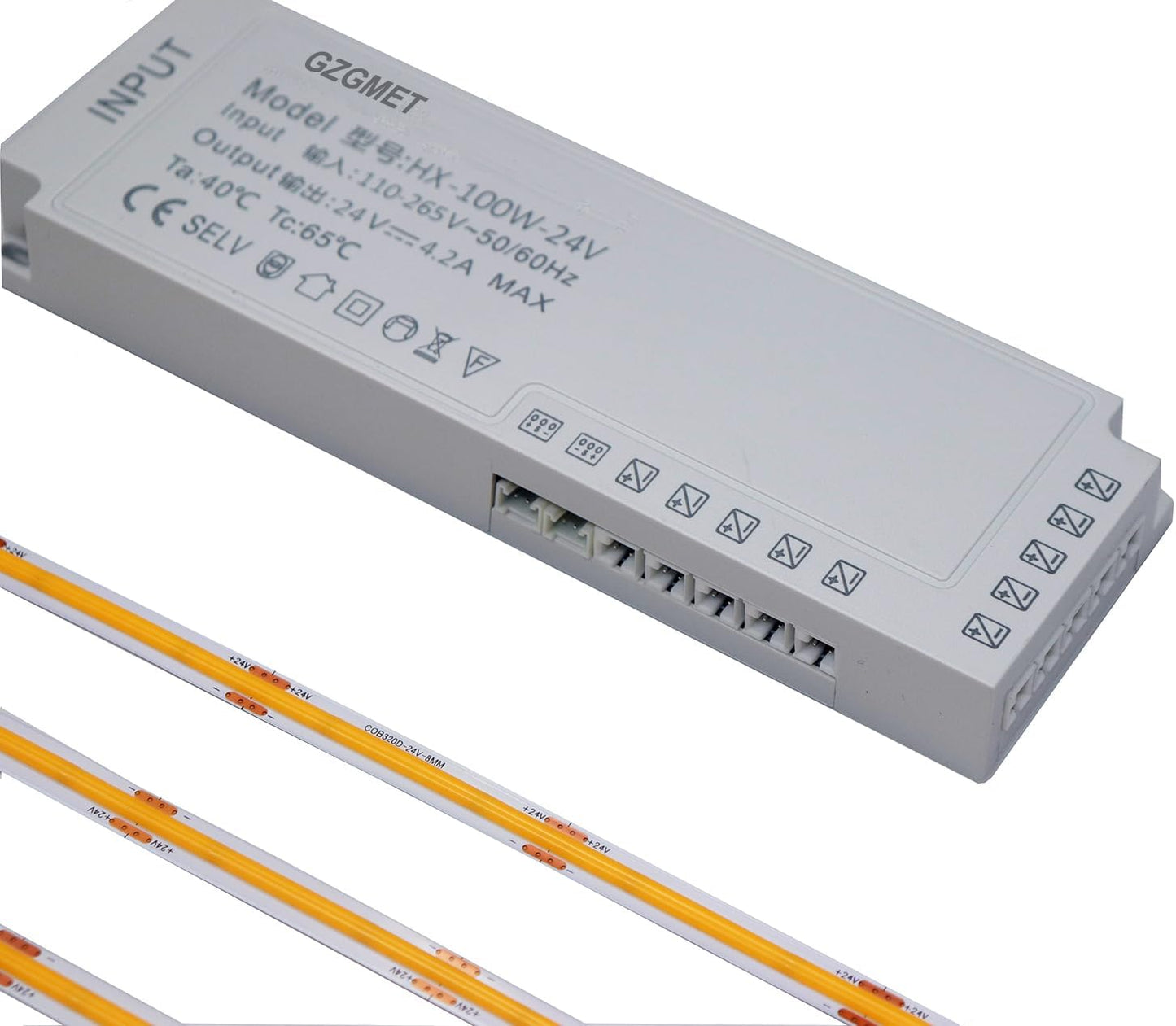 4 x 5Ft Under Cabinet Lights Kit, Motion Sensor COB LED Strip,for Kitchen Cabinets,Cupboards, Closets, Stairs, Pantry,Shelf, Desk, and Bed (Warm White 3000K, 4 * 5Ft)