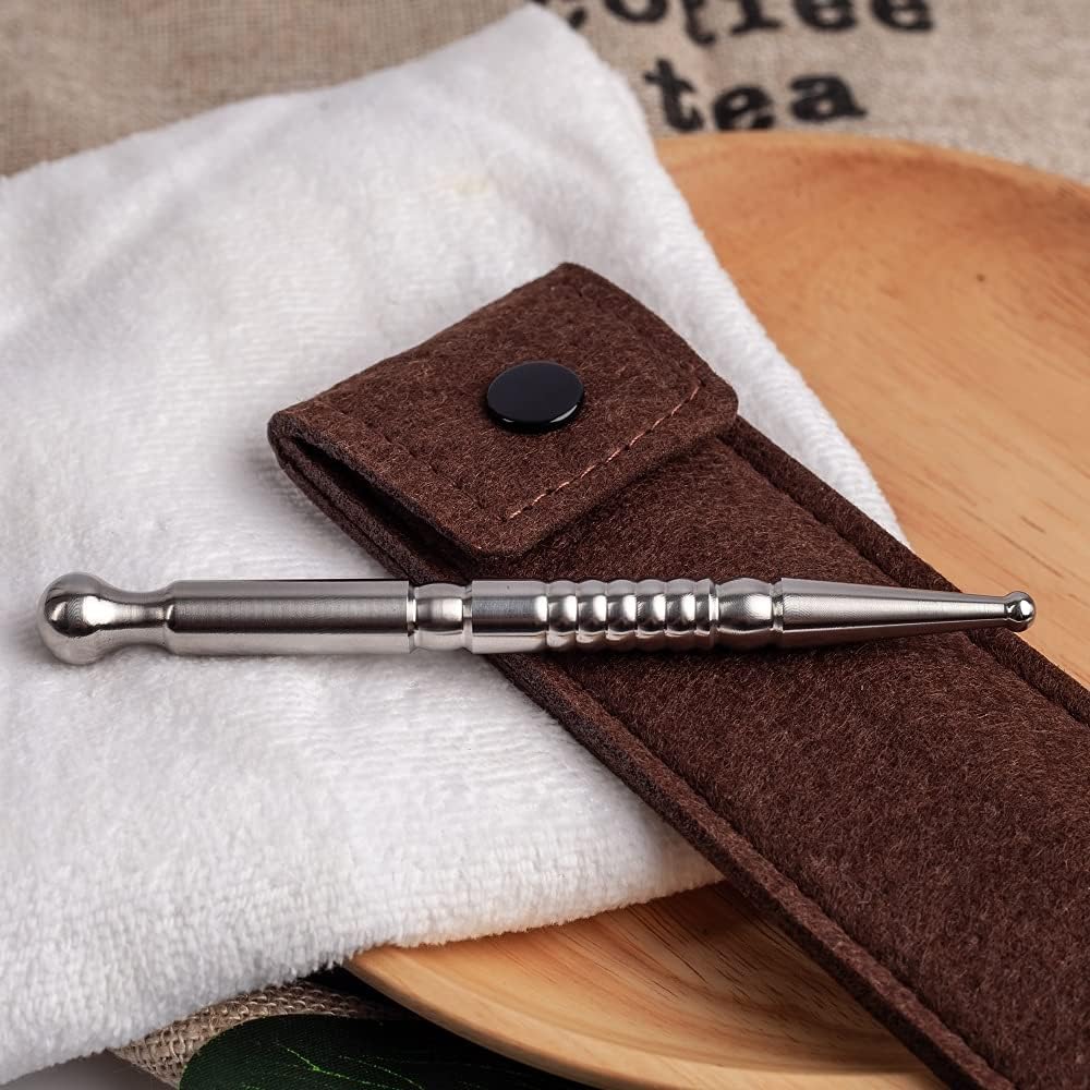 FeelFree Sport Manual Acupuncture Pen, Acupressure Pen & Fascia Stick | Stainless steel massage tool with dual heads for trigger points