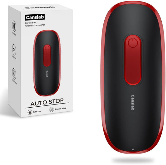 Canslab Core Electric Can Opener_One Touch Auto Stop, 4 AA Battery Powered