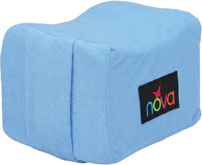 NOVA Leg Spacer Knee Pillow – Orthopedic Foam Knee Support Cushion for Side Sleepers, Pressure Relief for Hips, Legs & Lower Back, Standard Size, Soft Terry Cloth Removable Washable Cover