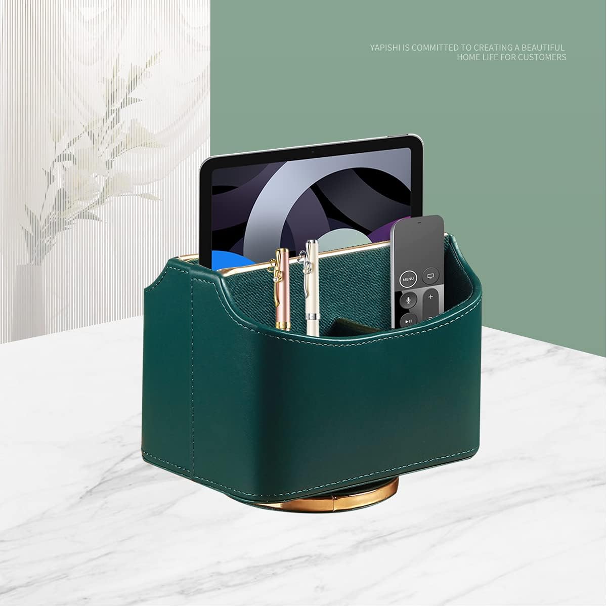 360° Rotatable Remote Control Holder,TV Remote Caddy for Nightstand Table