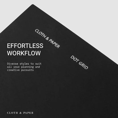 Cloth & Paper Travel Notebook | Daily Wellness Planner – Smoked Salt | Pocket Plus Wellness Planner 3.2" x 6" | Habit Tracker & Self Care Journal for Goals, Gratitude & Reflection – Soft Touch Cover