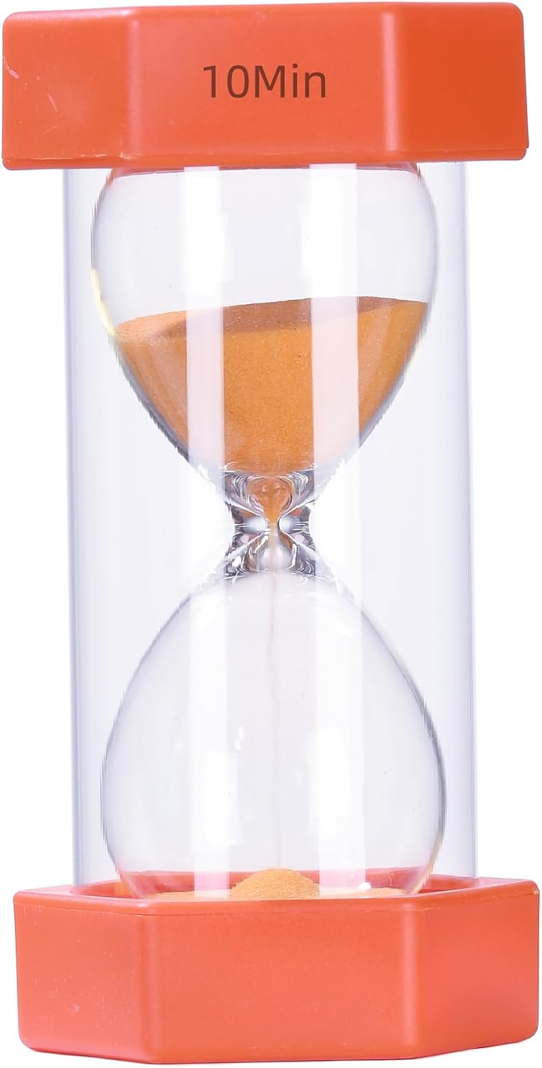 Colorful Sand Timers, Hourglass Sand Timers 5 Min Sandglass Timer with Protective Cover for Toothbrush Timer Games Classroom Home Office Cooking(Blue+5Min)
