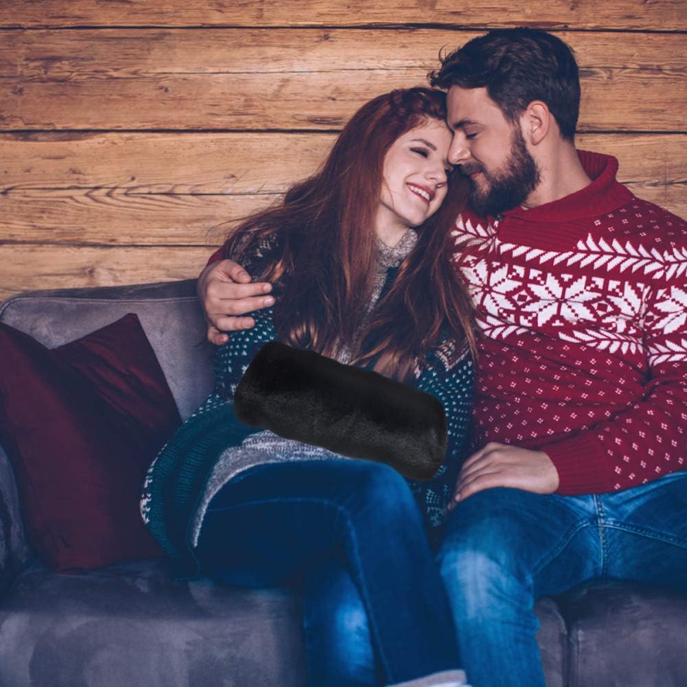 Faux Fur Hand Muffs Women Warm Faux Fur Muffs
