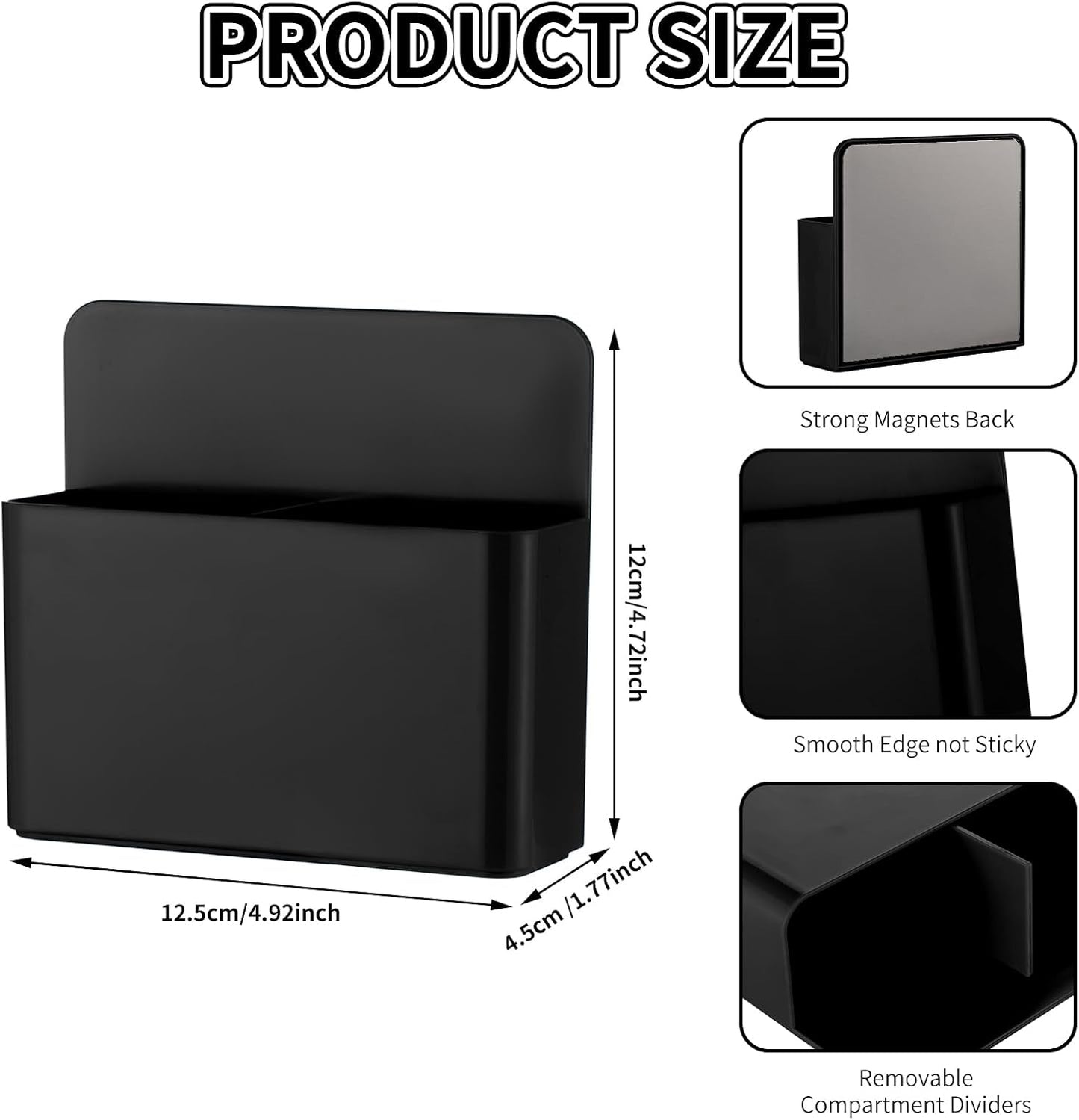 Camelmother 2Pcs Magnetic Dry Erase Marker Holder For Whiteboard Fridge | 2Slots Locker Accessories Teacher Classroom Must Haves Fridge magnets