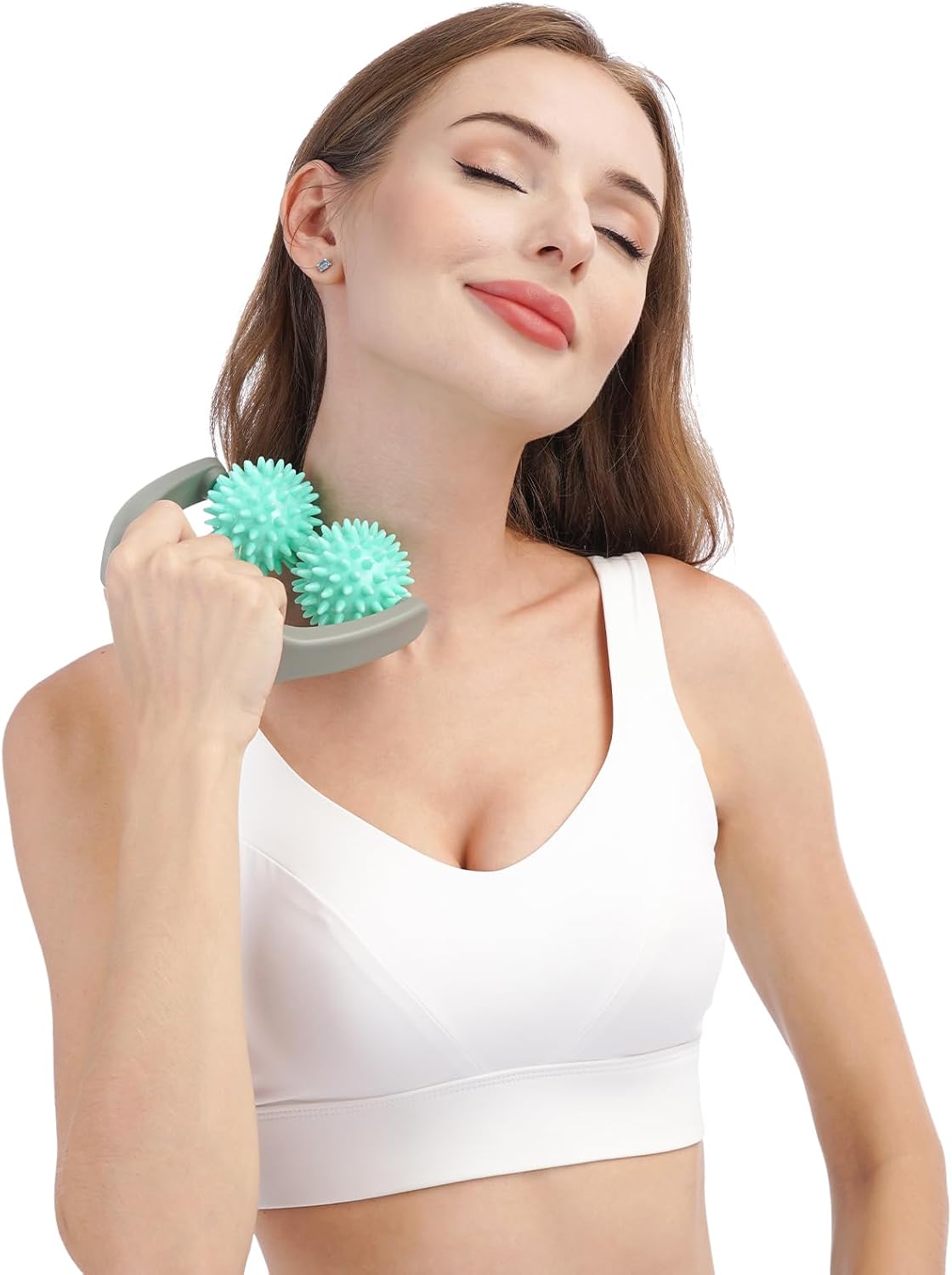 Coolife Fascia Release Spiky Massage Roller, Muscle Cellulite Massager