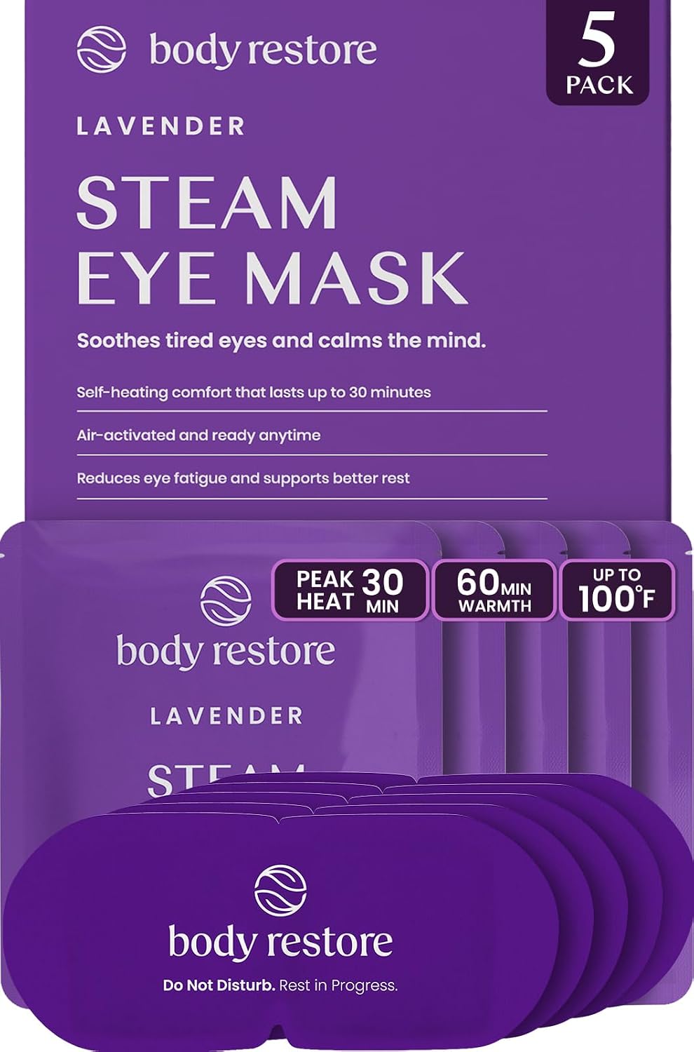 Body Restore Heated Eye Mask Warm Compress for Dry Eyes - Variety