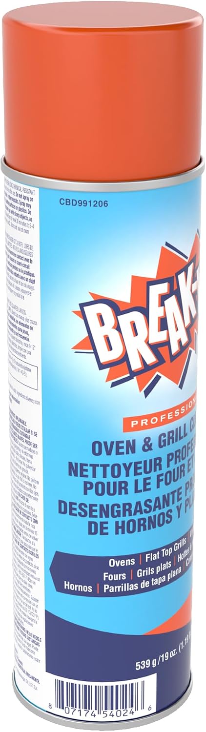 Diversey Break-Up Oven & Grill Cleaner, Aerosol Spray, 19 oz