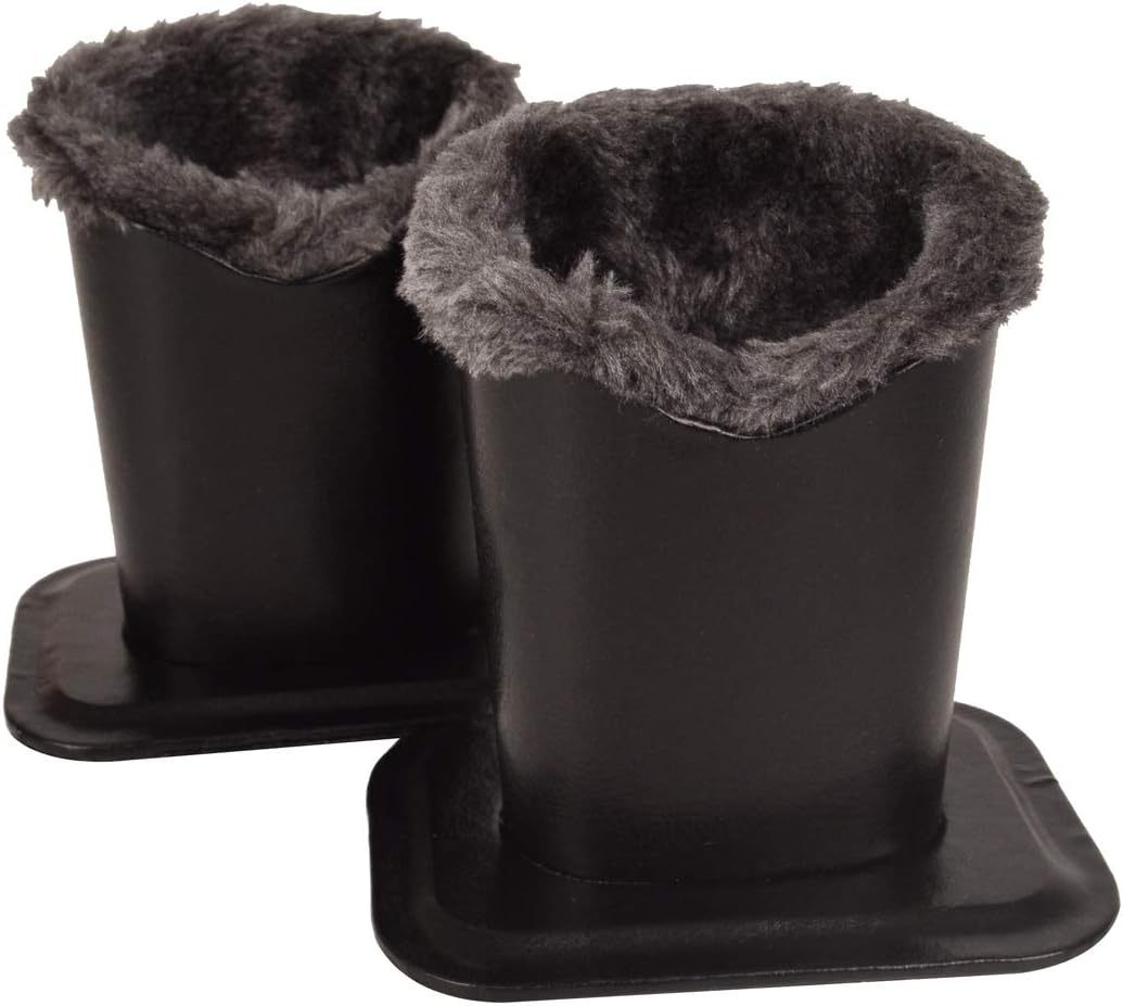 Baitaihem Pack of 2 Plush Lined Eyeglasses Holder Stand Protective Glasses Case For Desks Or Nightstands