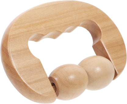 FOMIYES Wooden Foot Roller Tool for Relaxation Portable Massage Device for Face Neck Shoulder Foot Back for Home Travel Use