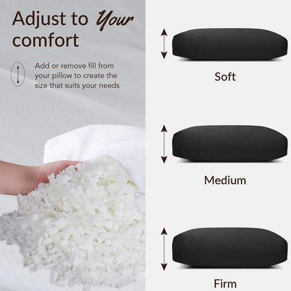 Head Recliner Pillow Adjustable Shredded Memory Foam Headrest Pillows for Recliner Chairs,Non-Slip Velvet Cushion for Pain Relief Neck Support Pillow for Travel Home Sofa Armchair with Zipper Cover