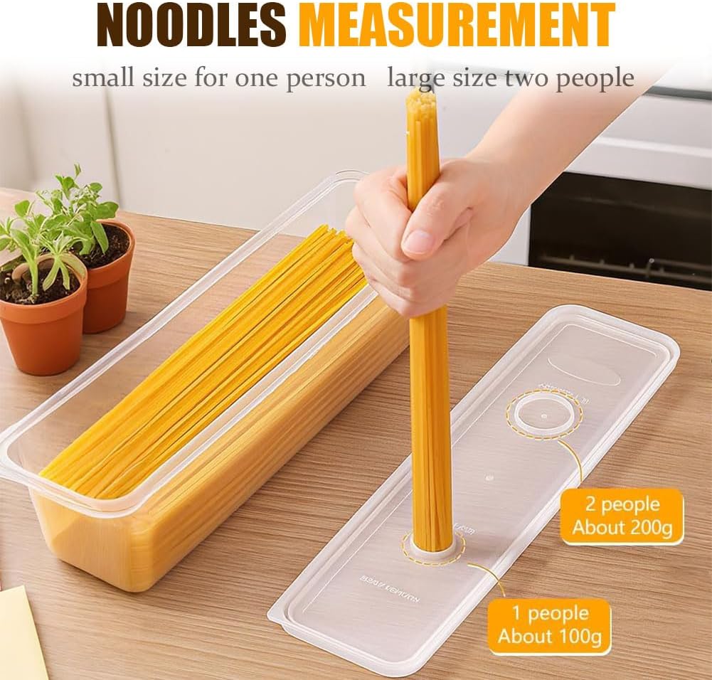 Storage & Crisper Boxes, 35oz Stackable Airtight Keeper for Refrigerator and Fridge, Food Storage Containers with Lids Keep Fresh for Spaghetti Salad Lettuce Herb Fruit Vegetable Cheese Bacon (Blue)