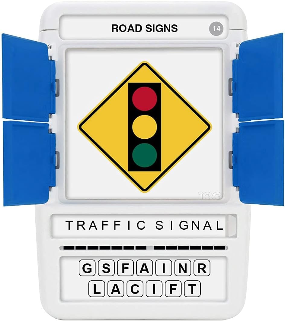 Logos Travel Game - Guess 100 Logos | Flash Cards with Slide Reveal Case | Card Game, Gift, Stocking Stuffer | Hours of Fun for Kids and Adults | Ages 6+