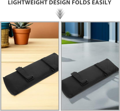 Outdoor Chair Arm Rest Cushion Pad, Folding Lounger Armrest Padding for Camping Beach and Patio Chairs, Black Soft Support Cushion for Outdoor Use