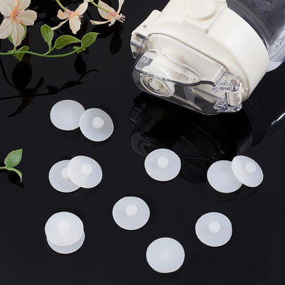 NBEADS 20Pcs Silicone Water Cup Leak Stopper, 1inch Diameter Water Bottle Silicone Stopper Non Spill Lid Plug for Pot Belly Cup, White