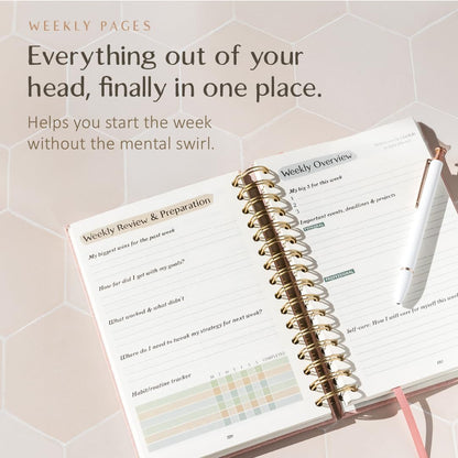 The ADHD Planner for Adults - Undated Daily & Weekly ADHD Journal for Disorganized People, 90 Days - Habit Tracker, Record Emotions & Mood - Academic Goals - Structure & Focus for Adults Brains