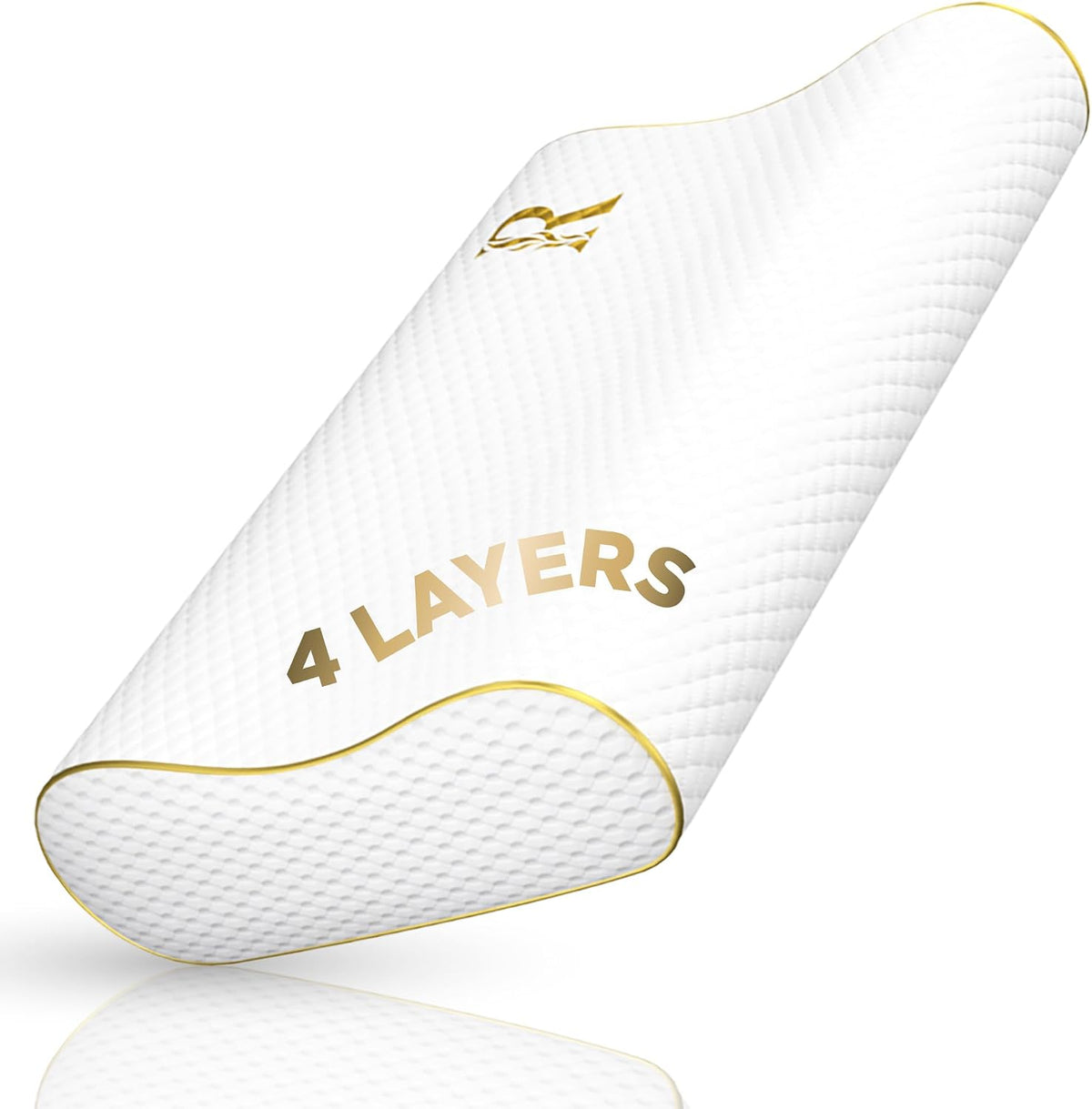 Royal Therapy Memory Foam Pillow, Queen Neck Pain Relief, Contour Cervical Pillow, for Neck and Shoulder Pain, Side, Back and Stomach Sleeper, 24x14x5 inches