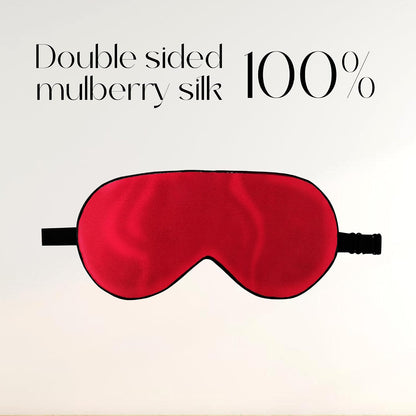 ZIMASILK Adjustable 100% Mulberry Silk Sleep Mask | Super-Smooth Soft Natural Silk Eye Mask for Sleep, Travel, Multiple Color Options ( Navy Blue )