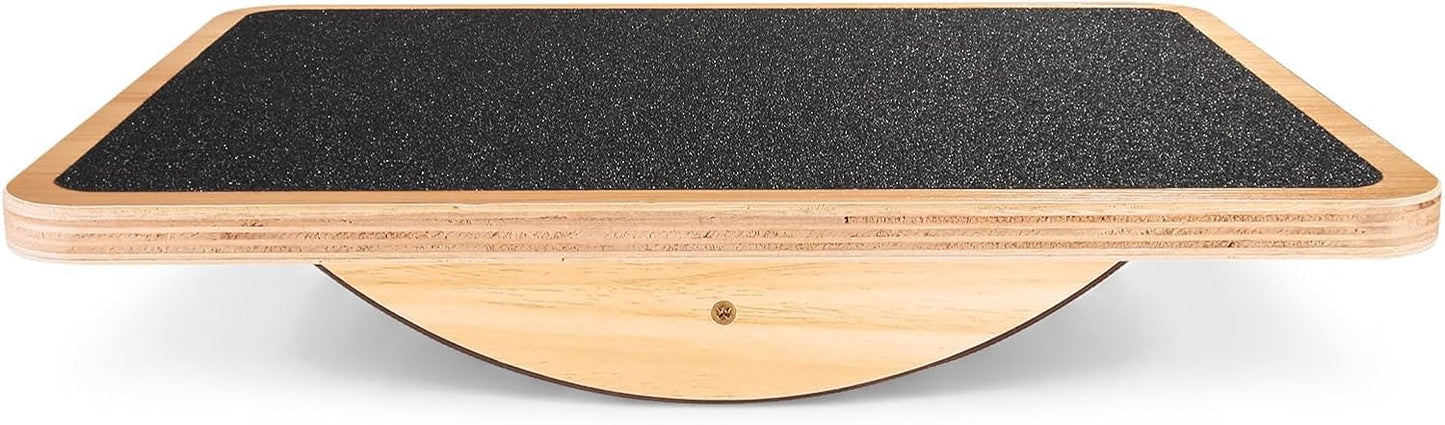 StrongTek Wooden Balance Board, Basic Rocker or Advanced 360° Wobble | Beginner-to-Advanced Options, Non-Slip Surface, Ankle Rehab, Physical Therapy, Core Stability and Balance Training