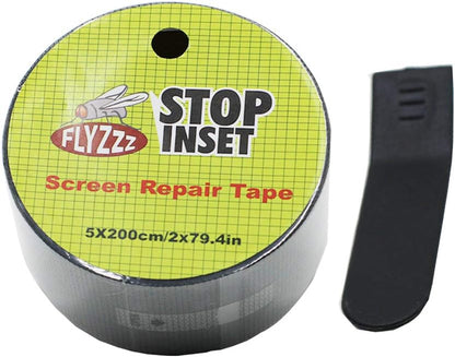 FLYZZZ Window Screen Repair Kit Tape, 79.4 in Waterproof Screen Repair Tape, 3-Layer Strong Adhesive Window Screen Doors Repair Patch Tape Suitable for Covering Holes&Tears Instantly