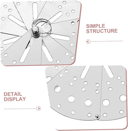 Adjustable Stainless Steel Spill Stopper Cover, Household Anti-spill Lid with Expandable Design for Kitchen Pots and Steamers