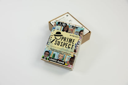 Prime Suspect Logic Game with 45 Case Cards | Single Player or Group Play | Ages 8+ | Compact Brain Teaser Game | Detective Game (Prime Suspect: Original)