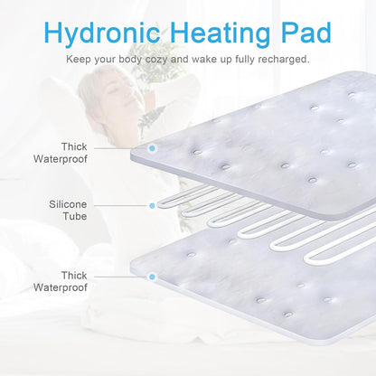 Upgraded Version Water-Cooled Bed Cooling System - Elegant & Compact Bed Cooler for Hot Sleepers, Deep, Restorative Sleep - Dual-Sided Cooling Mattress Pad & Precise Temperature Control（80 * 180 CM）
