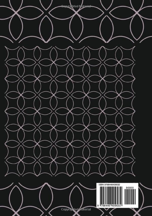 Sleep Diary: Sleep Log And Insomnia Activity Tracker Book Journal Diary Logbook to Monitor Track And Record Sleeping Hour Duration Pattern & Habit ... Adults Men & Women | Black Cover with flower