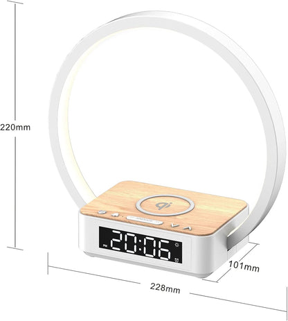 Sunrise Alarm Clock with Wireless Charging Desk Touch Lamp, Sunrise Lamp