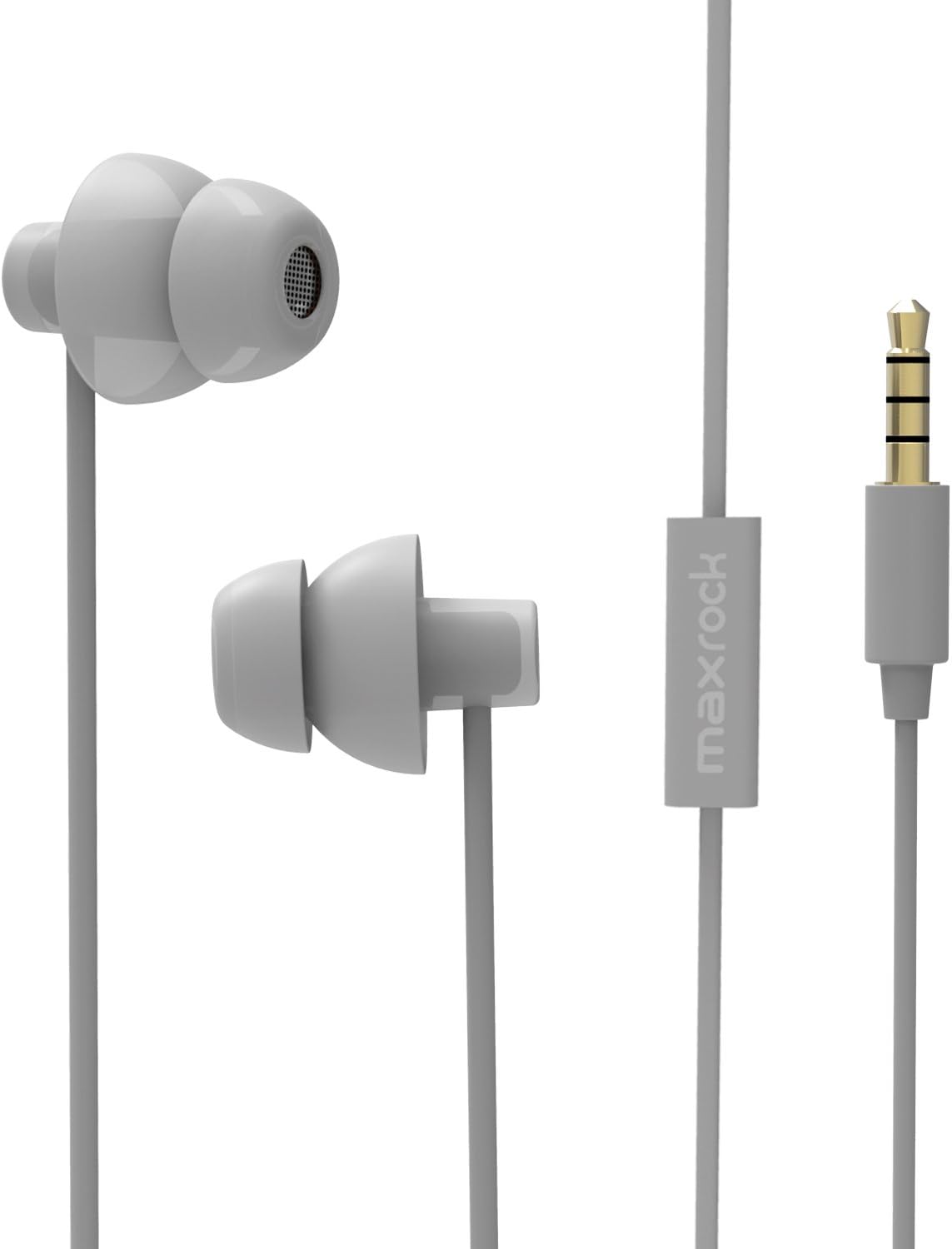 MAXROCK Sleep Earbuds,Ultra Soft Lightweight Sleep Earphones Headphones with Volume Control and Mic for Insomnia, Side Sleeper, Snoring, Air Travel, Meditation & Relaxation (Acid Blue)