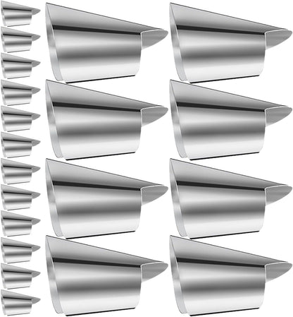 Unomor Nail Guard Set 20pcs Stainless Steel Thumb Guard Peelers Finger Guard for Dicing Kitchen Tools