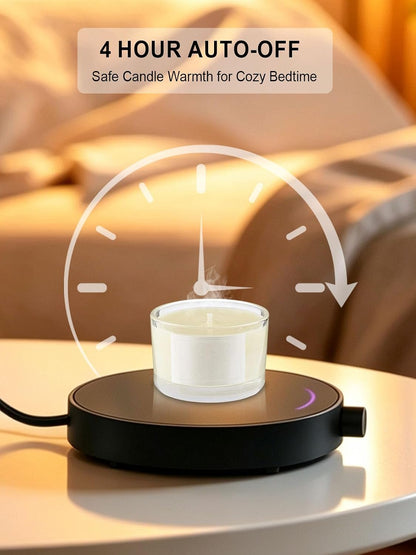 Coffee Mug Warmer, Smart Candle Warmer, Ideal Gifts for All Beverage | Fast Heating | 3 Temp Settings | 4H Auto Shut Off | LED Light | Ideal for All Cups | Ideal for Coffee Tea Water and Milk