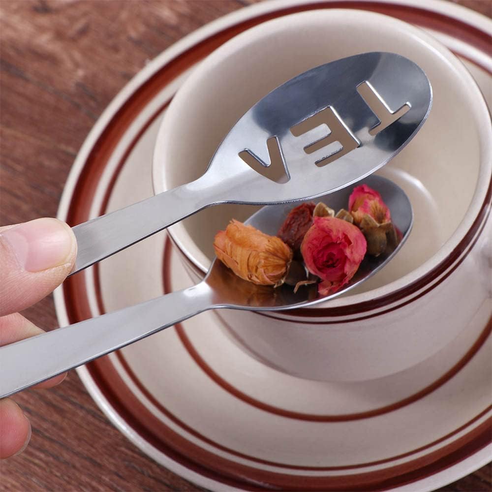 Silver Tea Bag Squeezer,Stainless Steel Oval Tea Bag Squeezer Tongs,Tea Filter Clamp Tea Strainer Holder Clip,Suitable Tea Filters for Gripping Ice Cube,Sugar(12.3cm)