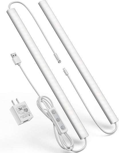 Motion Sensor Dimmable Under Cabinet Lighting, 6000K 12-inch 2 Pack