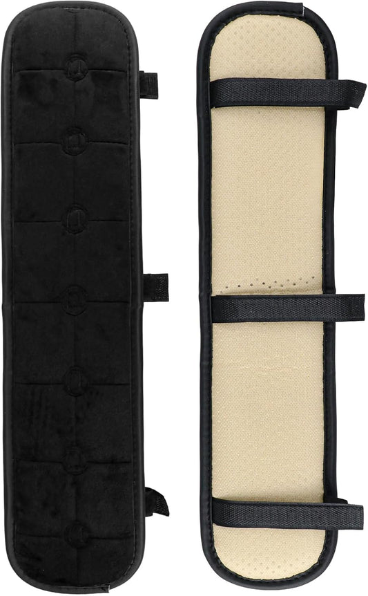 2 PCS Chair Armrest Pads, Soft Velvet Cushion Covers for Office Gaming Chairs, Breathable Elbow Support Universal Fit, Slip-On Armrest Covers for Desk Chair