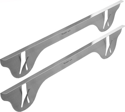 TrueGem Stove Gap Covers, 23.4", Black | Stainless Steel