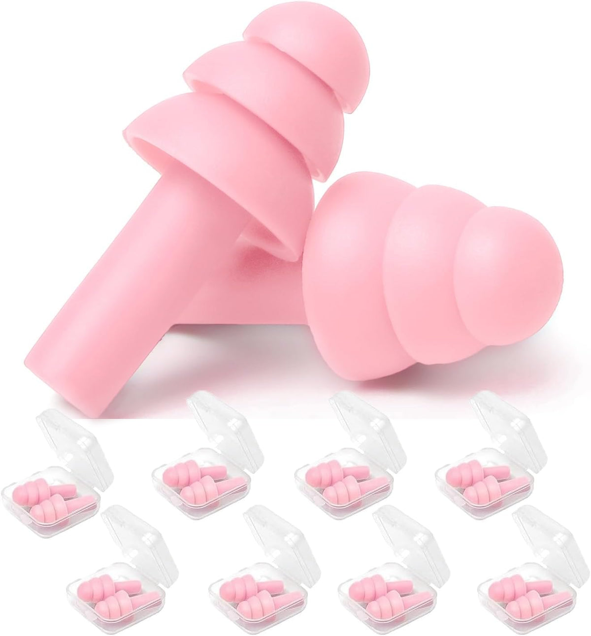 Earplugs for Sleeping Noise Cancelling, 8Pairs Reusable Ear Plugs